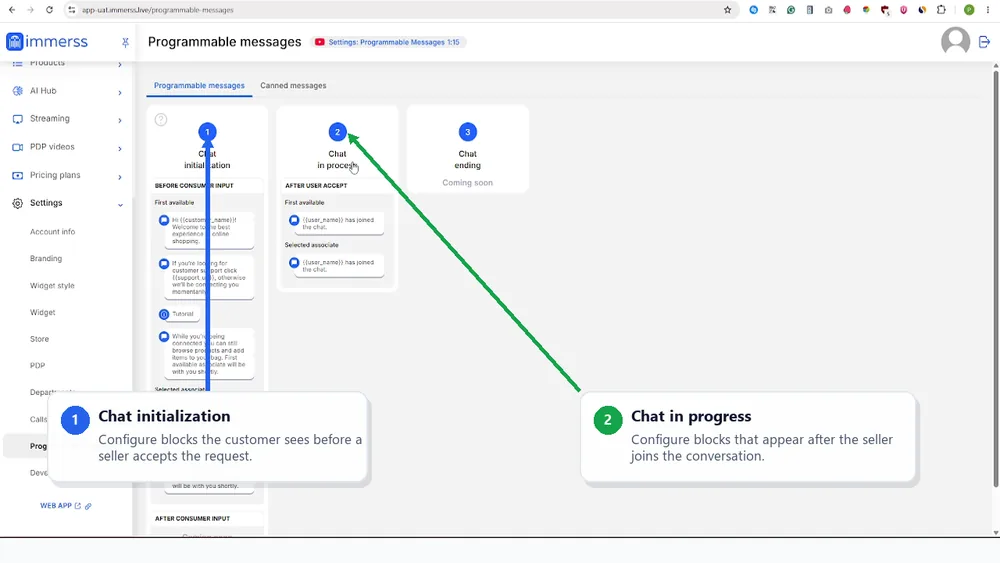 Plan Programmable Messages